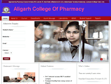 Tablet Screenshot of aligarhpharmacy.com